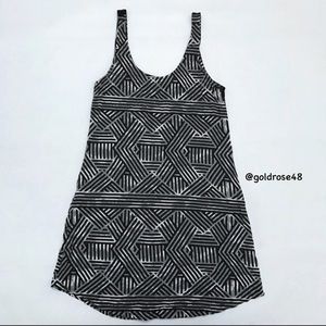 Hurley striped black tank dress